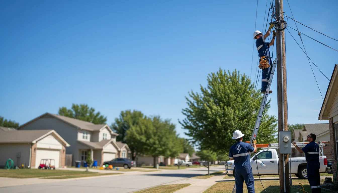 Residential electrician providing installation services in Lena, MS